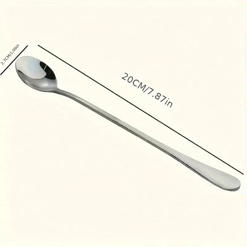 8-Piece Polished Stainless Steel Spoon Set Scrollcart Qatar