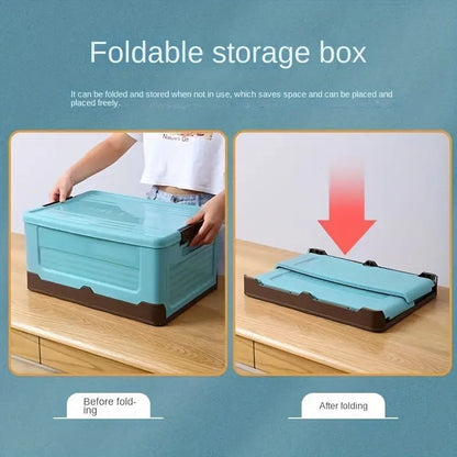 Foldable Storage Box with Lid - Multi-funtional & Portable Scrollcart Qatar 