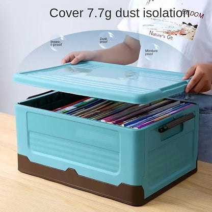 Foldable Storage Box with Lid - Multi-funtional & Portable Scrollcart Qatar 