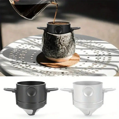 Portable Stainless Steel Reusable Coffee Filter Alamat Qatar