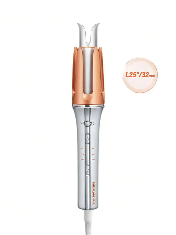 Sheglam Smart Hair Curler – Fast Heating Automatic Curling Iron with GlossPro™ Ceramic Coating Marhaba international 