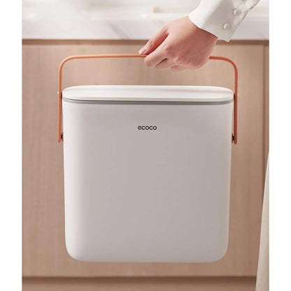 Ecoco 10 Liter Compact Trash Bin for Kitchen Scrollcart Qatar 
