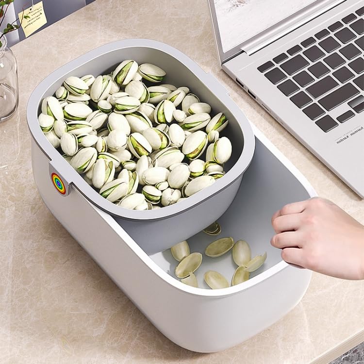 1pc Double Layer Storage Basket with Drain Tray Qatar