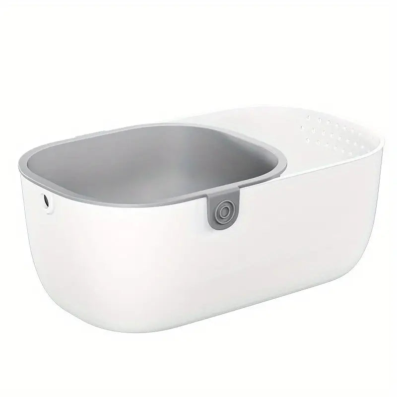 1pc Double Layer Storage Basket with Drain Tray Qatar