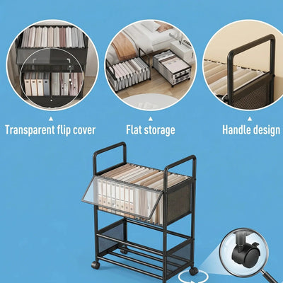 2-Tier Mobile Clothes Rack & Garment Organizer Scrollcart Qatar 