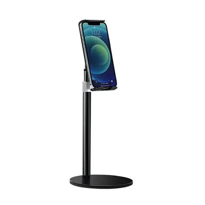 2-in-1 Adjustable Metal Desktop Stand for Phones & Tablets