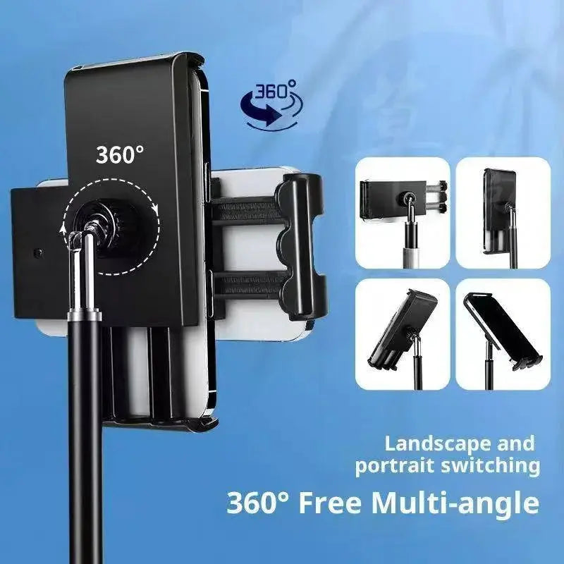2-in-1 Adjustable Metal Desktop Stand for Phones & Tablets