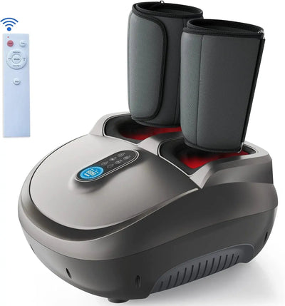 2-in-1 Foot & Leg Massager Machine with Heat and Air Compression Scrollcart Qatar 