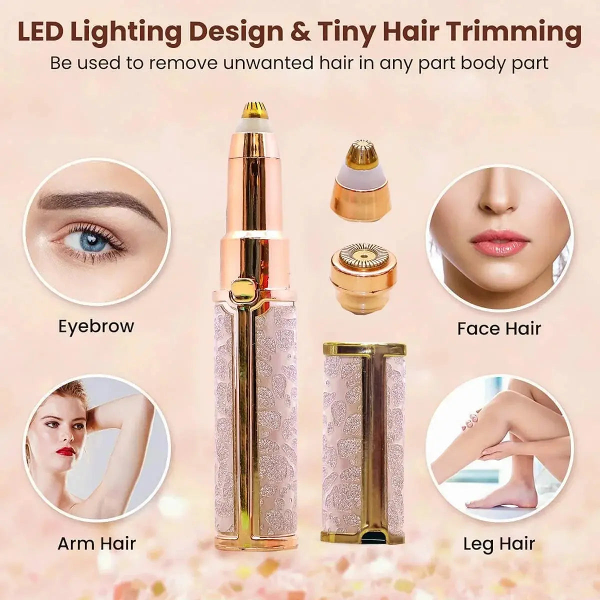 2-in-1 Rechargeable Facial Hair Trimmer in Scrollcart Qatar