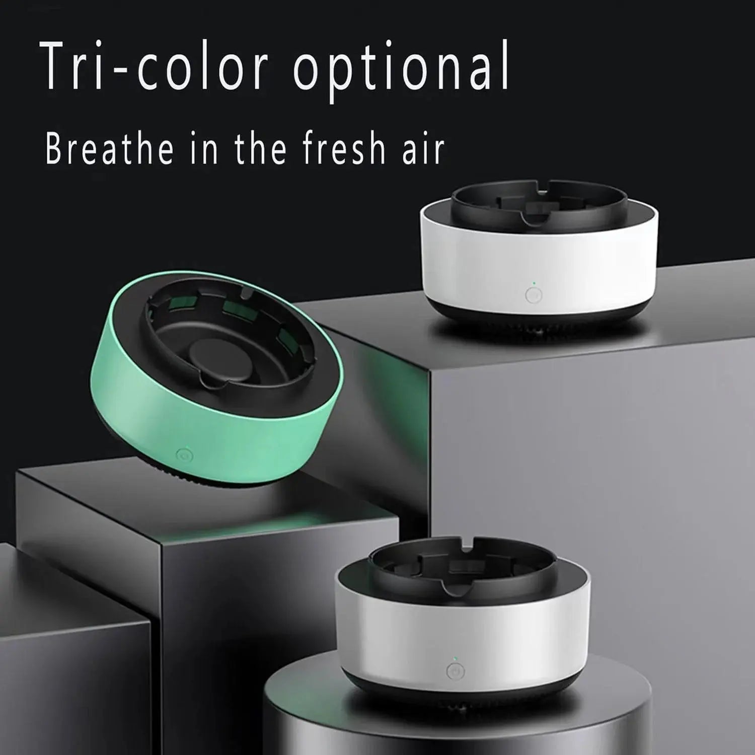 2-in-1 Smokeless Ashtray & Electronic Air Purifier Filter Scrollcart Qatar 