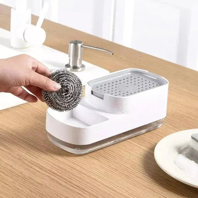 2-in-1 Soap Dispensing Sponge Holder with Scrubber Marhaba international 