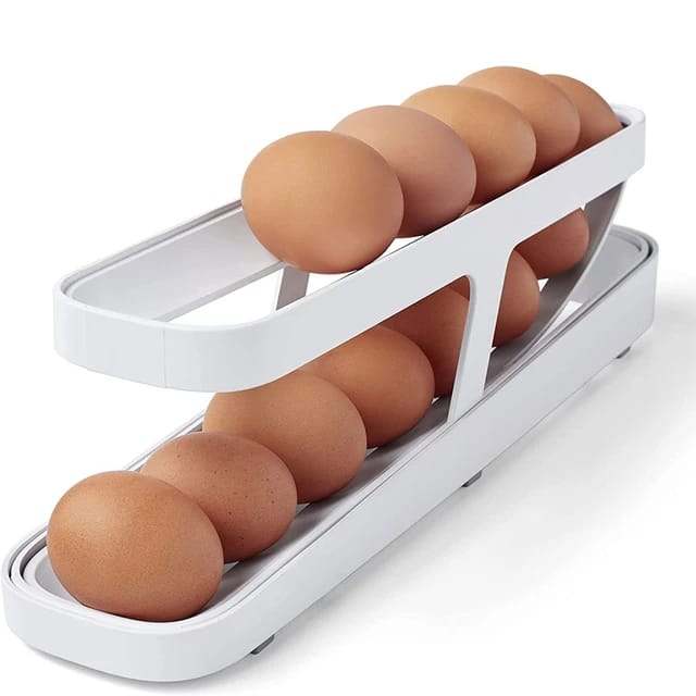 Egg rack -Auto Scrolling | kitchen Essentail | 14 Eggs Capacity holder 1