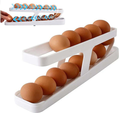 Egg rack -Auto Scrolling | kitchen Essentail | 14 Eggs Capacity holder 5