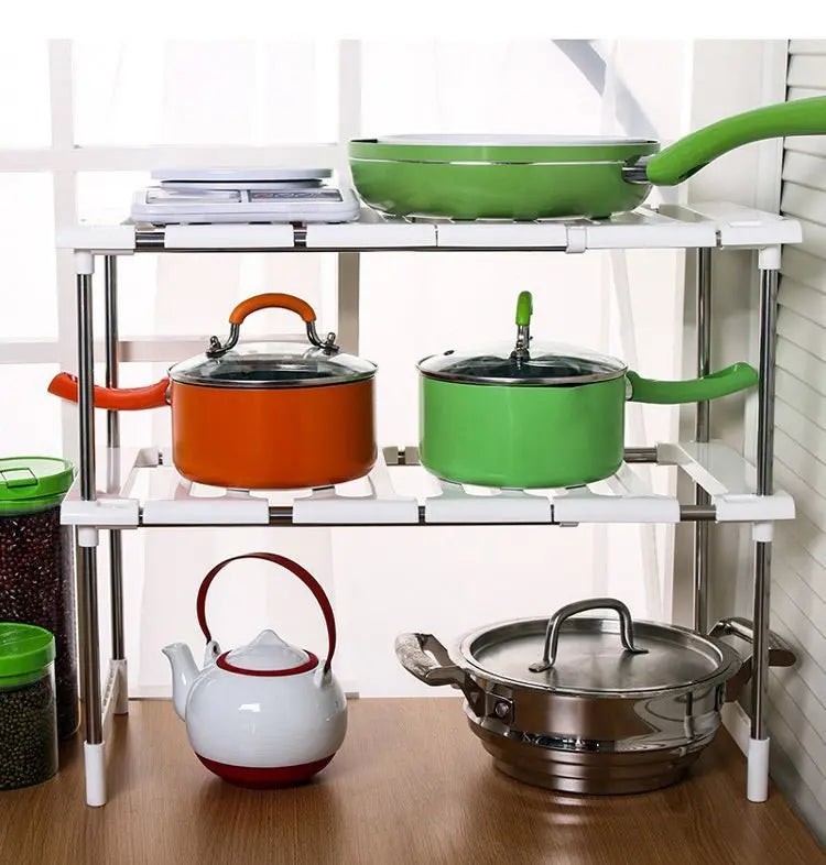 2 layer Storage Kitchen Rack ShelfMy Store2 layer Storage Kitchen Rack ...