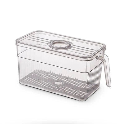 2 pcs Food Storage Boxes - Freezer Storage With Adjustable Timer Boxes with Lids - Scrollcart Qatar