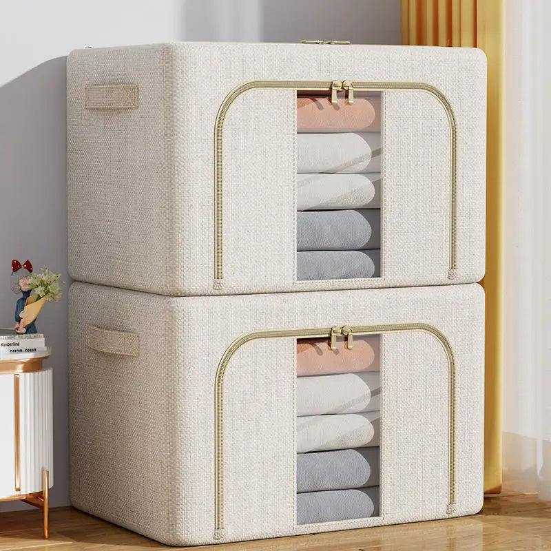 2 pcs High quality linen material cloth box Scrollcart Online Shopping Store