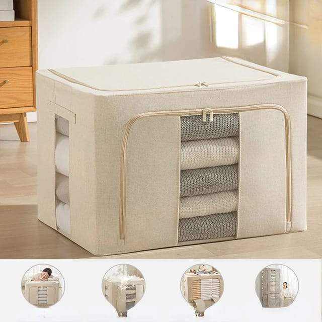 2 pcs High quality linen material cloth box Scrollcart Online Shopping Store