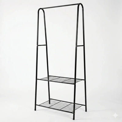 2-tier Steel Clothes Storage Rack-Space-Saving Storage Solution Scrollcart Qatar 