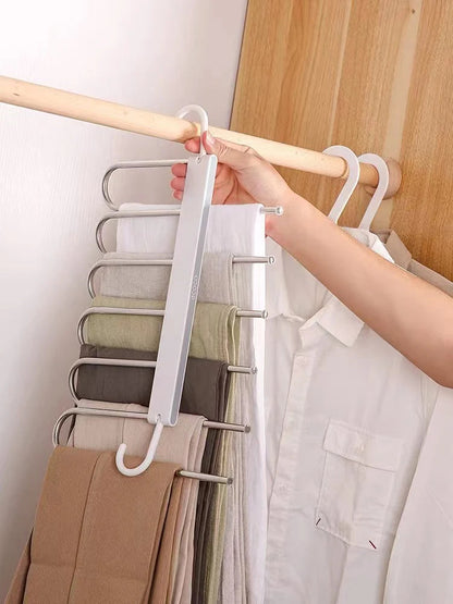 Ecoco Foldable Clothes Hanger -5-in-1 | Space-Saving Closet Organizer Scrollcart Qatar 