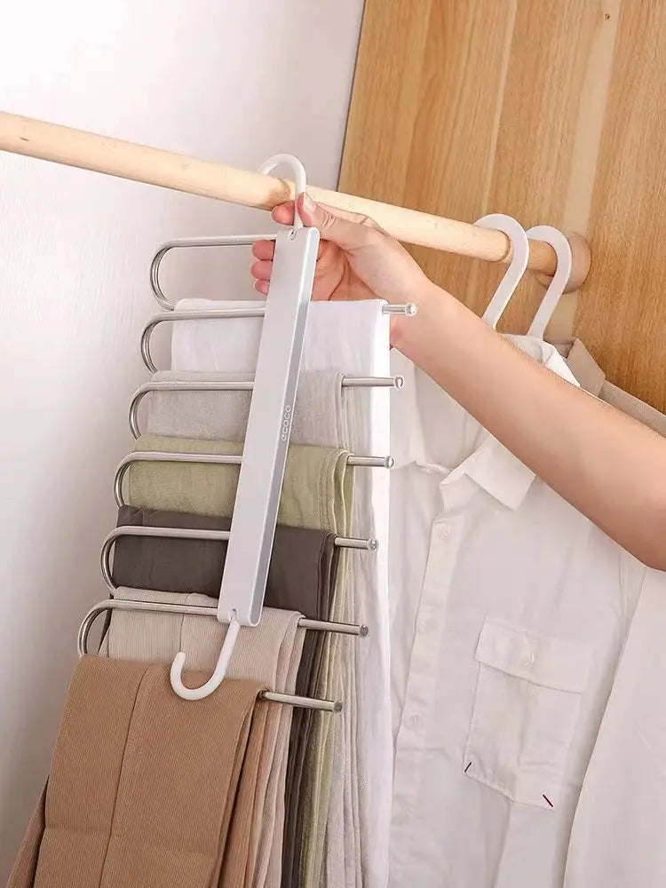 Ecoco Foldable Clothes Hanger -5-in-1 | Space-Saving Closet Organizer Scrollcart Qatar 