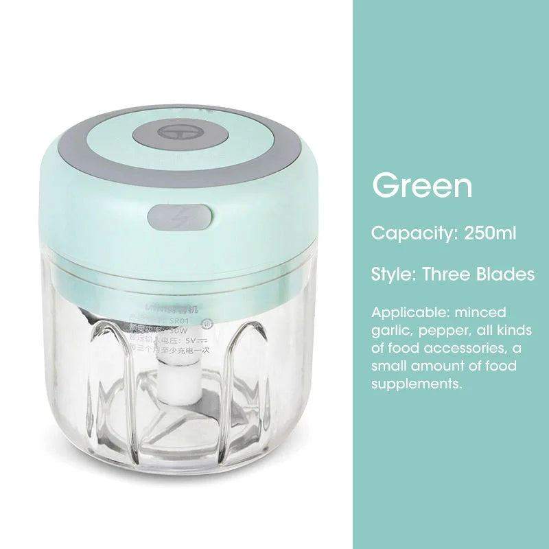 250 ml Mini Wireless Electric Garlic Chopper Durable Kitchen Tool Scrollcart Online Shopping Store