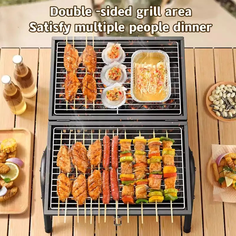 BBQ Grill Portable Charcoal Grill for Outdoor Cooking - Scrollcart Qatar