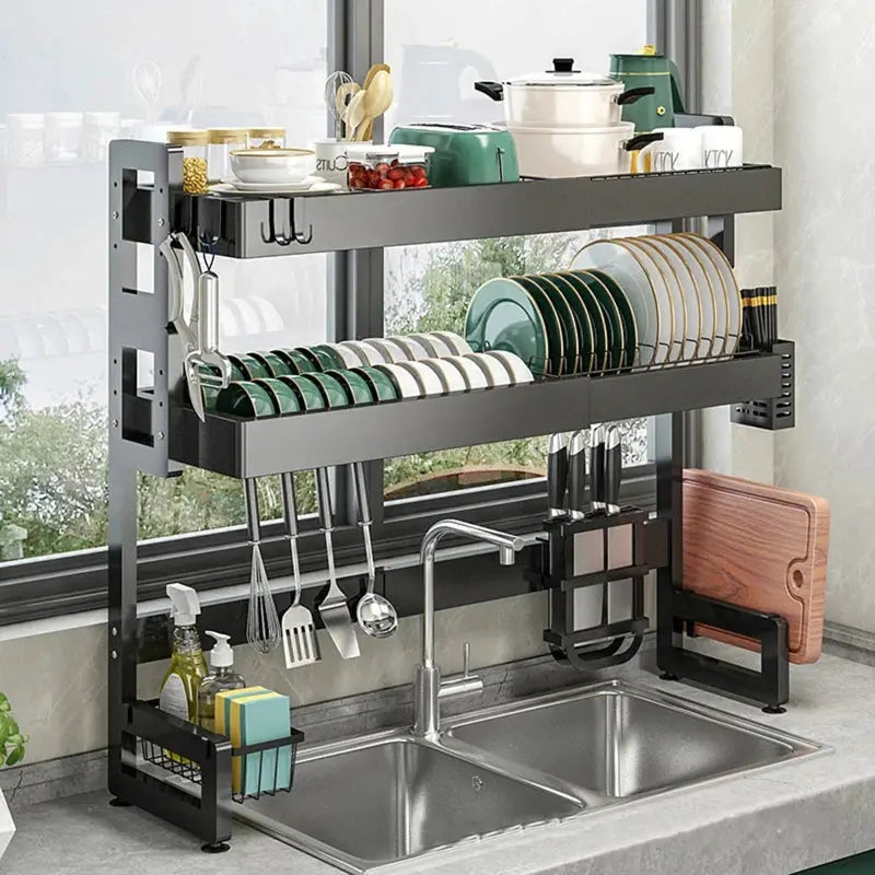 2 Tier Sink Rack - Side View