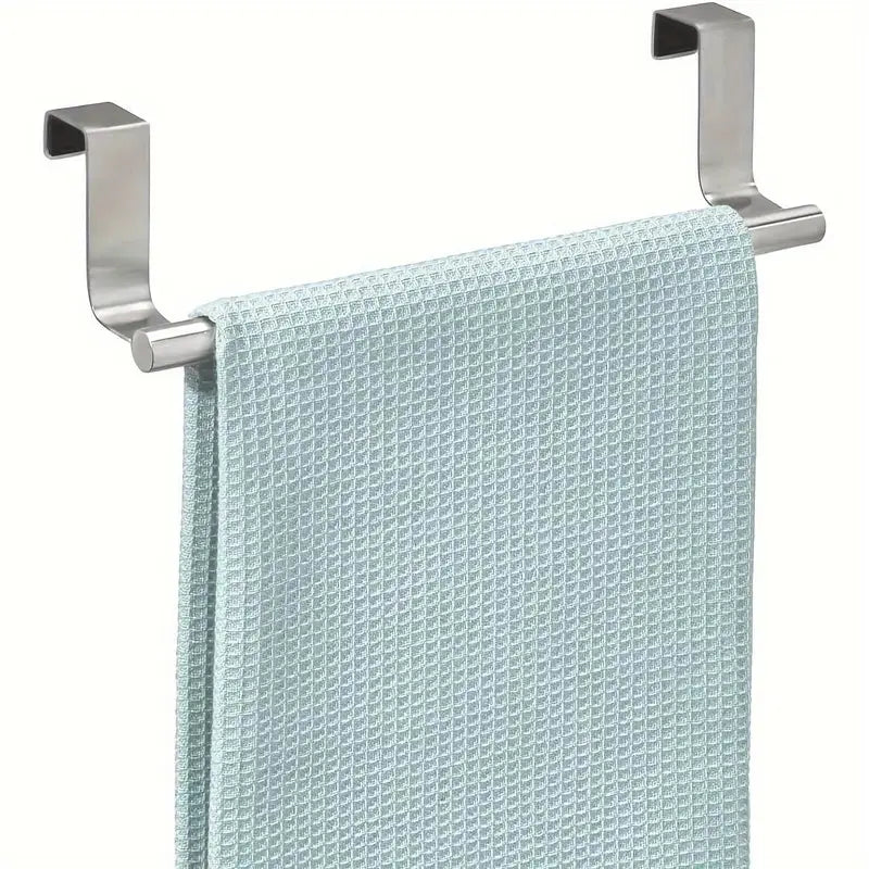 Over Door Towel Bar Rack – Stainless Steel Cabinet & Cupboard Hanger for Kitchen & Bathroom temu 