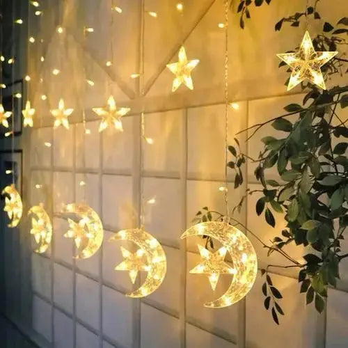3.5M LED Star Moon String Lights - Ramadan Decor Qatar