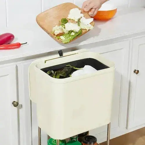 3-Tier Kitchen Organizer Cart with Wheels Lid Storage Rack Scrollcart Qatar 