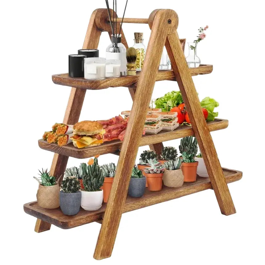 3 Tier Wooden Serving Tray Price Online Doha Qatar