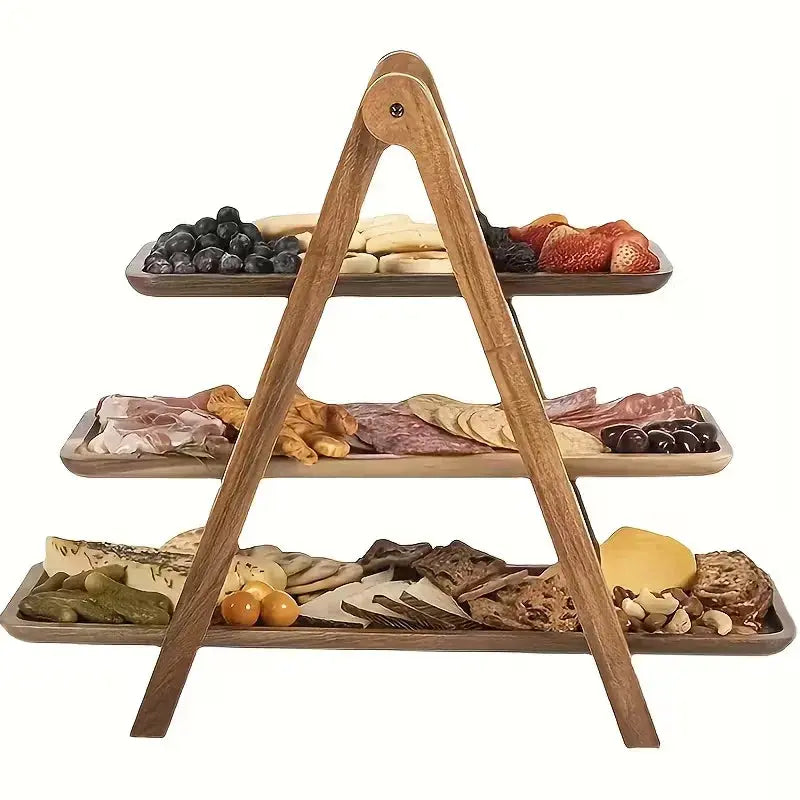 3 Tier Wooden Serving Tray Price Online Doha Qatar