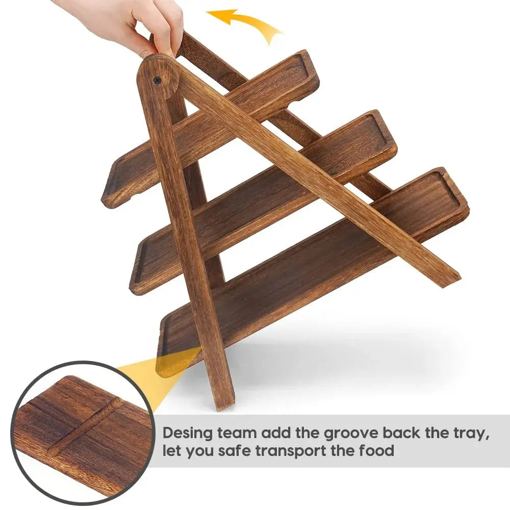 3 Tier Wooden Serving Tray Price Online Doha Qatar