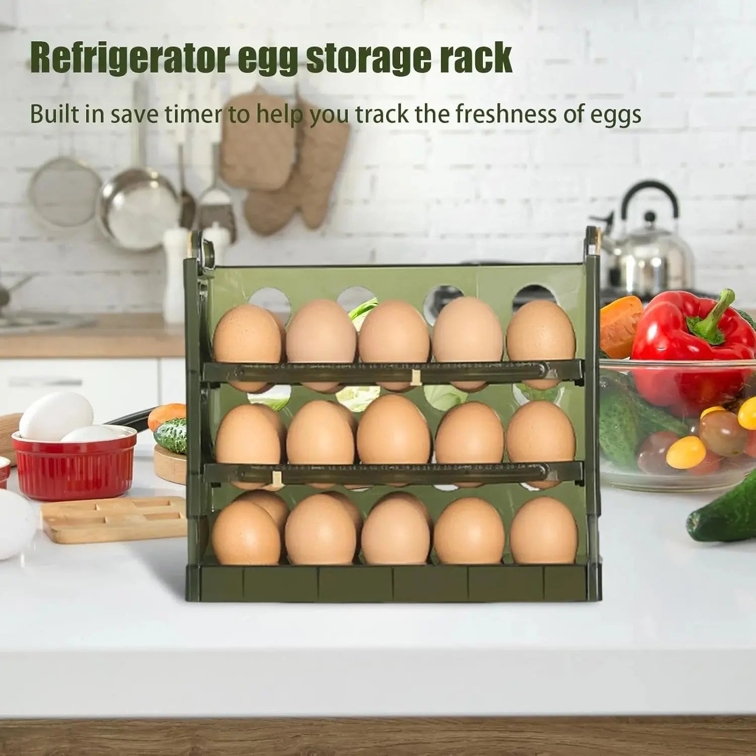 3-Tier Egg Holder for Refrigerator Price Online in Qatar