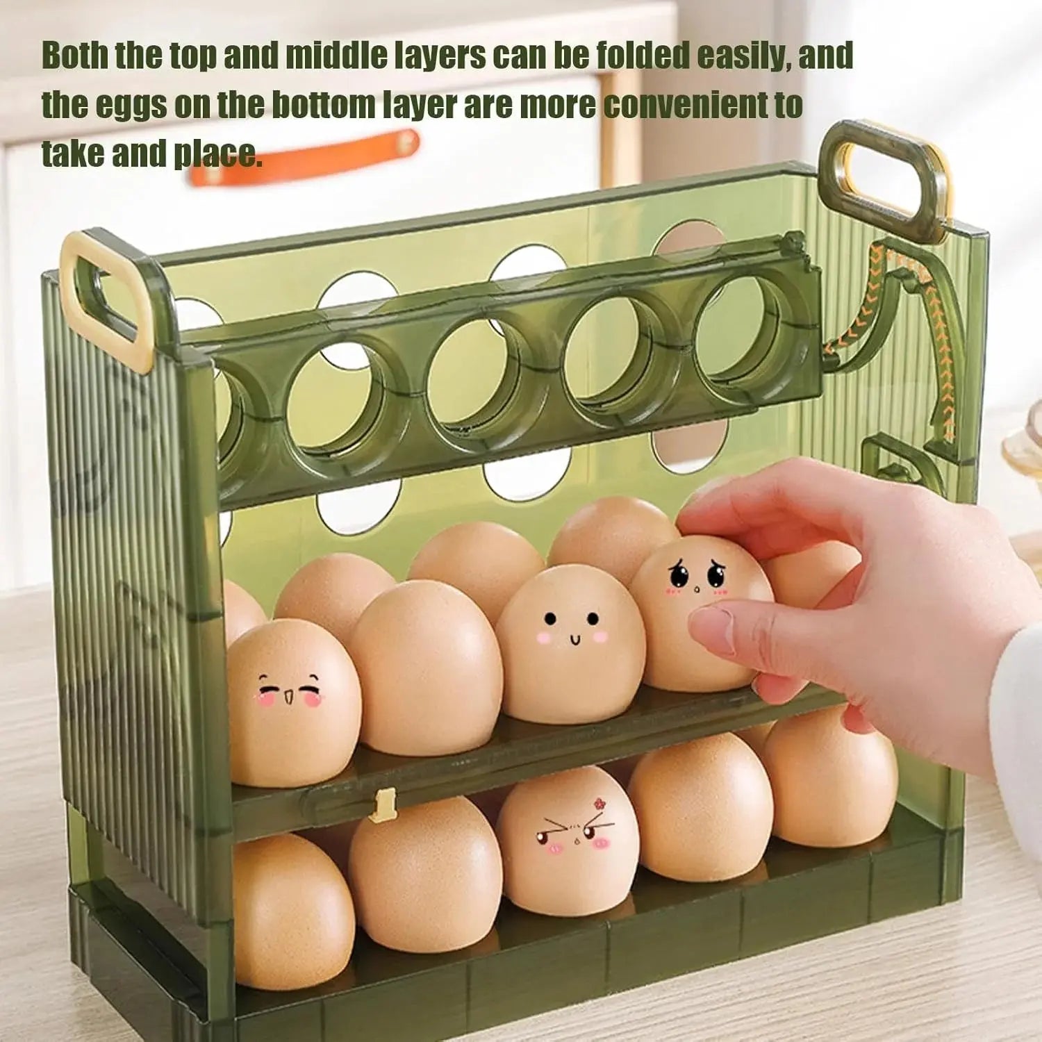 3-Tier Egg Holder for Refrigerator Price Online in Qatar