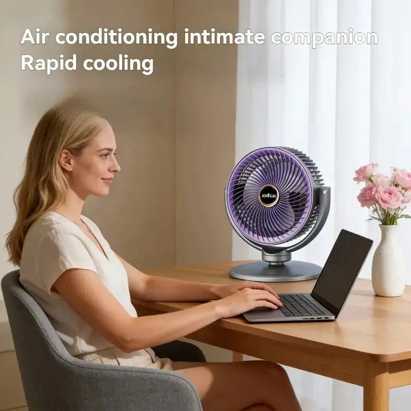 3-in-1 Adjustable Floor Fan - USB Rechargeable  Doha Qatar