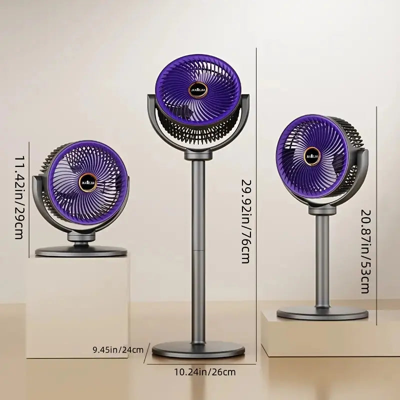3-in-1 Adjustable Floor Fan - USB Rechargeable  Doha Qatar