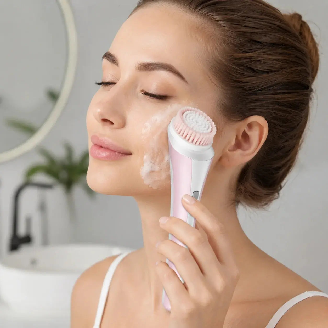 3-in-1 Electric Face Cleansing Brush- Scrollcart Qatar
