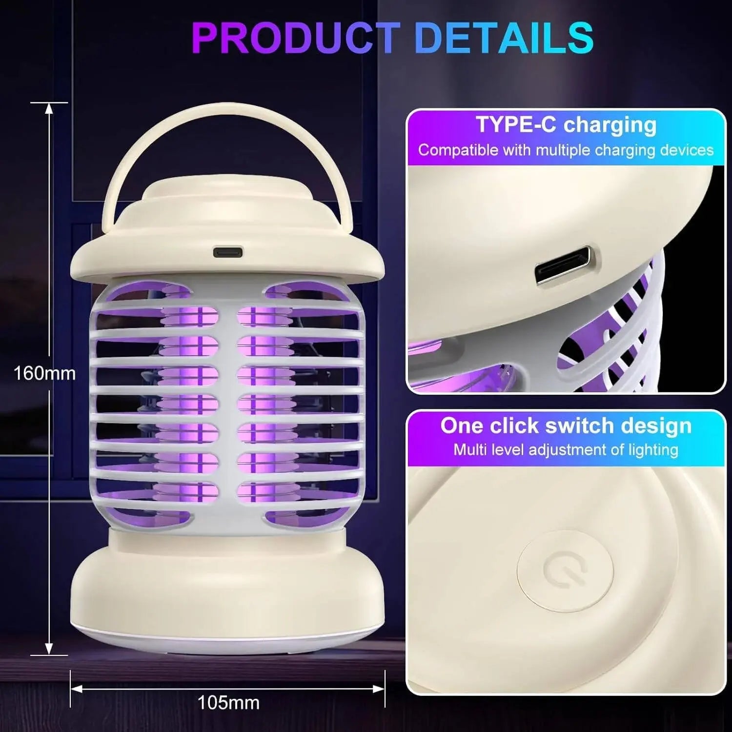 3-in-1 Electric Insect Killer & LED Night Light Scrollcart Qatar 