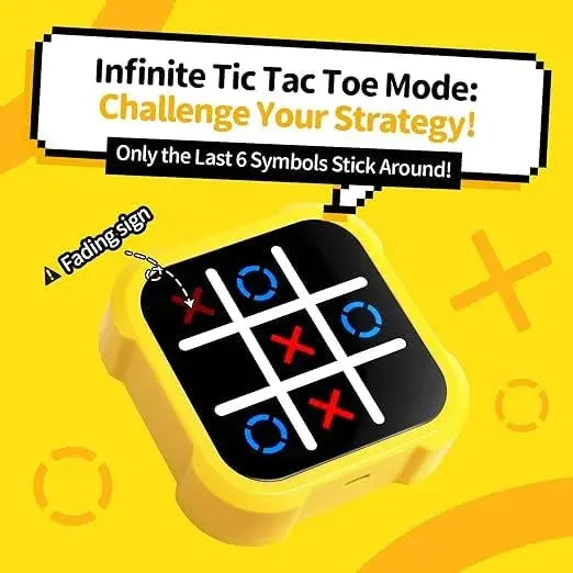 3-in-1 Electronic Tic Tac Toe Game -Learning Toy for Kids