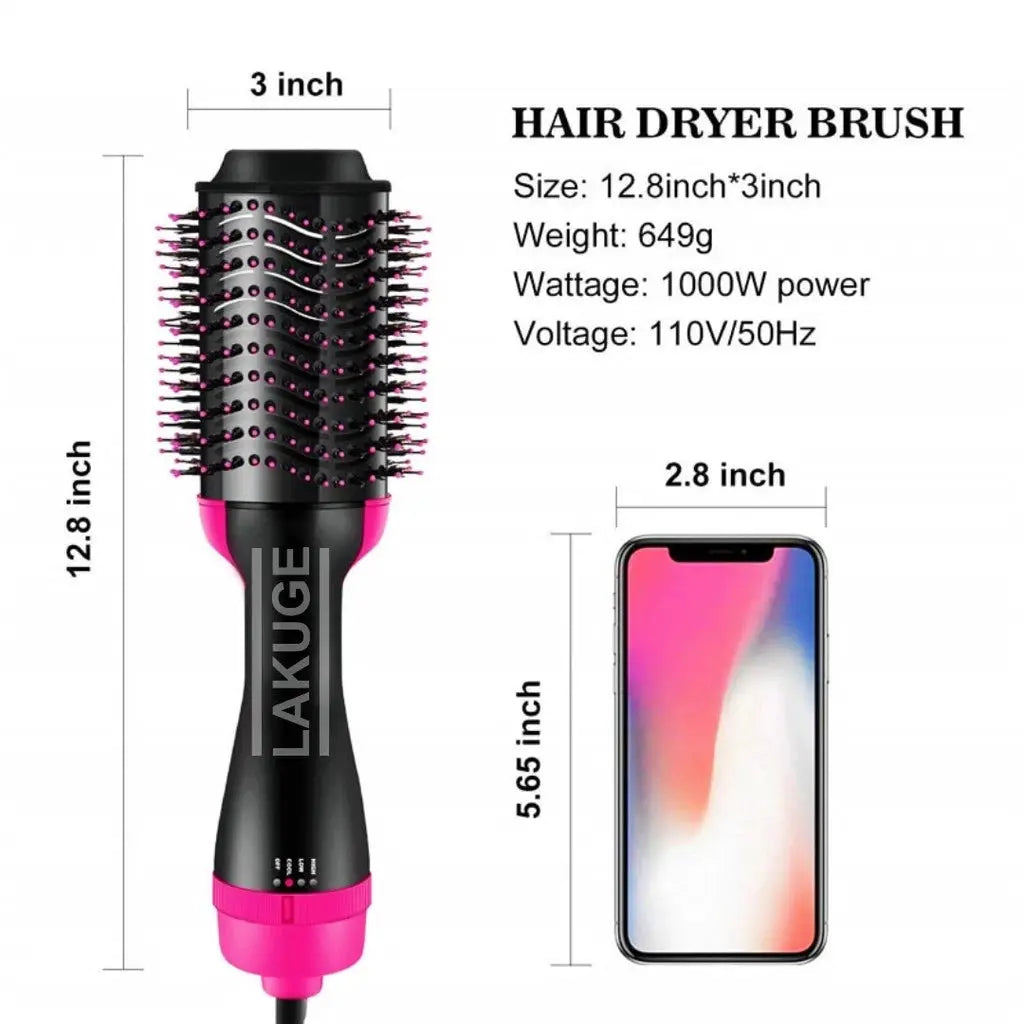 3-in-1 Hair Dryer Volumizer Brush – Blow Dryer, Curler & Styler doha qatar