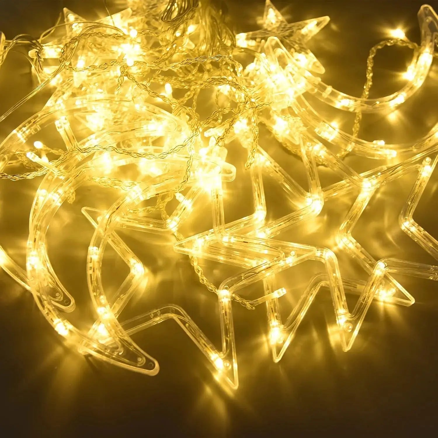 3.5M LED Star Moon String Lights - Ramadan Decor Qatar