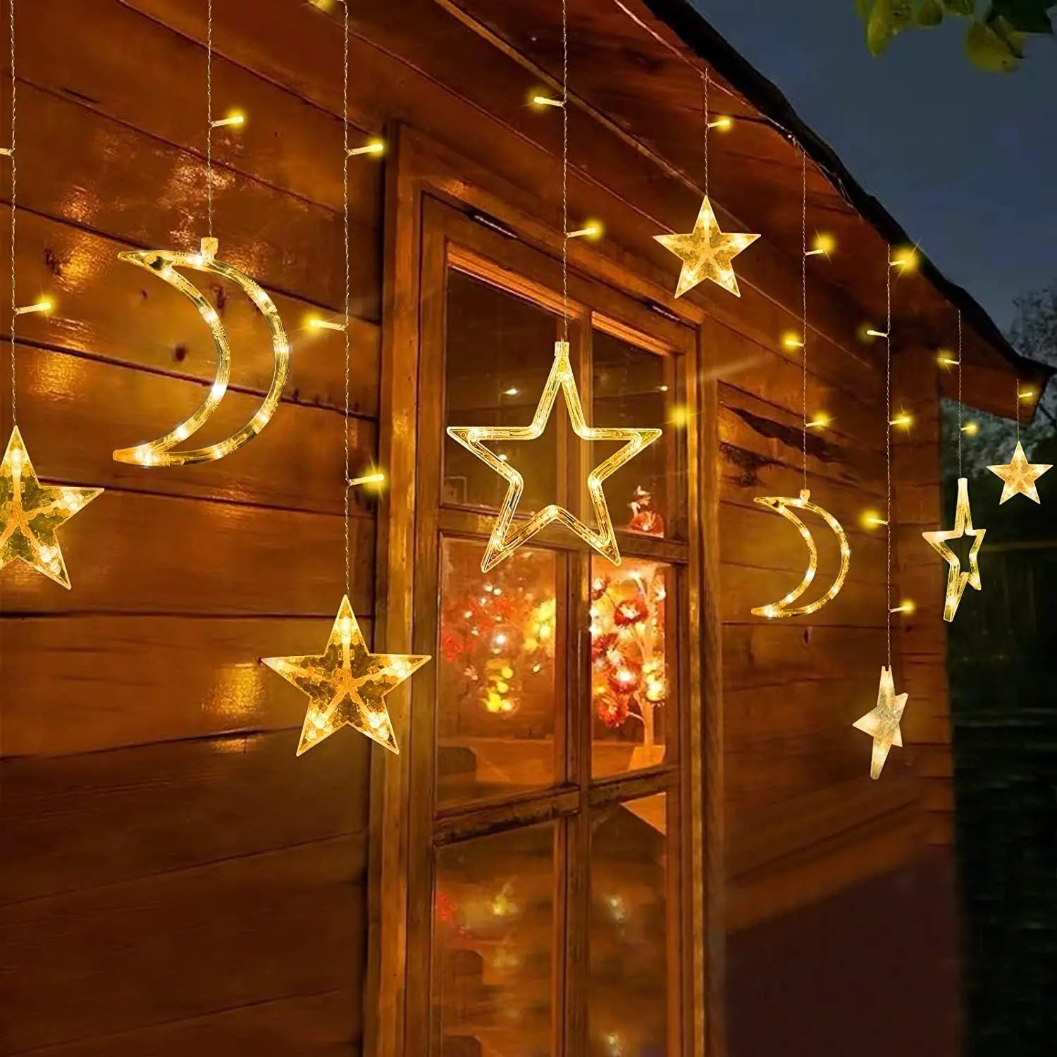 3.5M LED Star Moon String Lights - Ramadan Decor Qatar