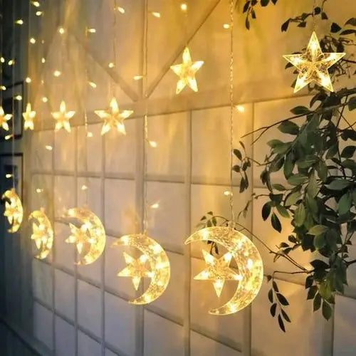 3.5M LED Star Moon String Lights - Ramadan Decor Qatar