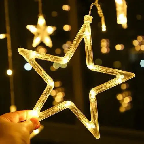 3.5M LED Star Moon String Lights - Ramadan Decor Qatar