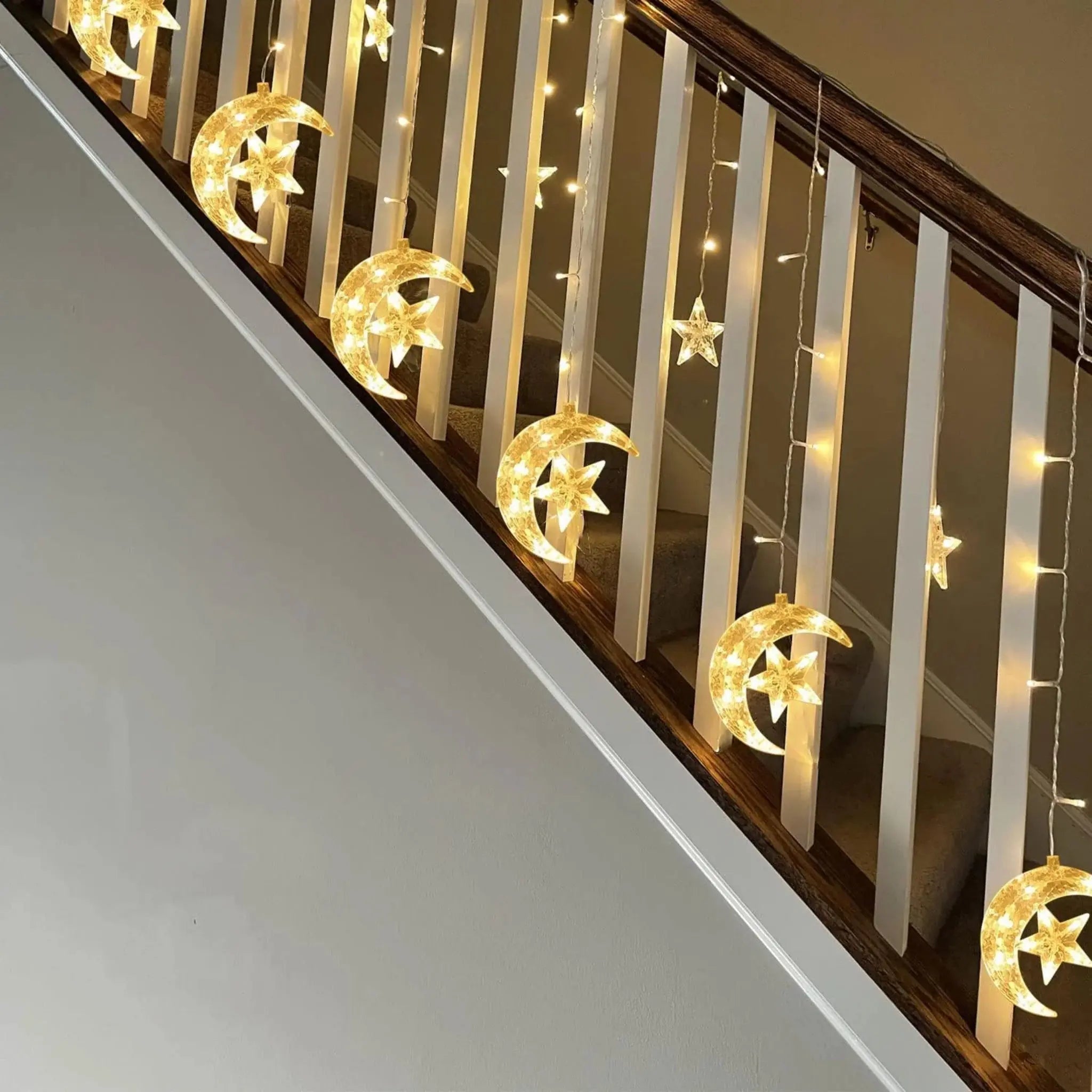 3.5M LED Star Moon String Lights - Ramadan Decor Qatar