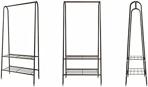Heavy Duty Clothes Garment Rack with Shelves – Durable Steel, Space-Saving Storage Solution Scrollcart Qatar 