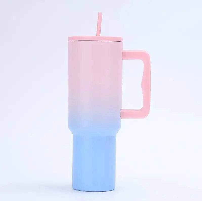 Tumbler Bottle Cup 1 Liter  : Vacuum Insulated and Straw for Water, Iced Tea or Coffee, Smoothie - Scrollcart Qatar