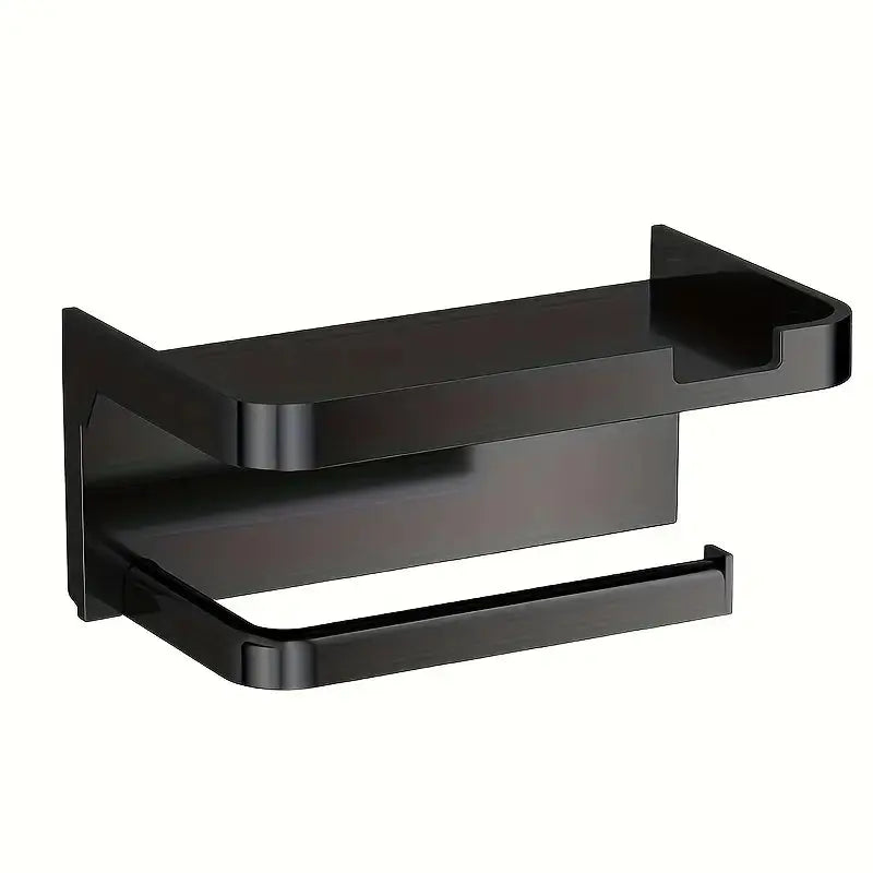 Wall-Mounted Toilet Paper Holder with Phone Stand Scrollcart Qatar