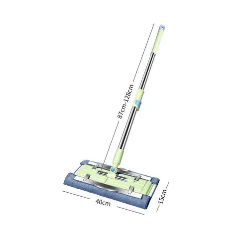 360° Telescopic Flat Mop – Microfiber Floor Cleaning Mop Scrollcart Qatar 